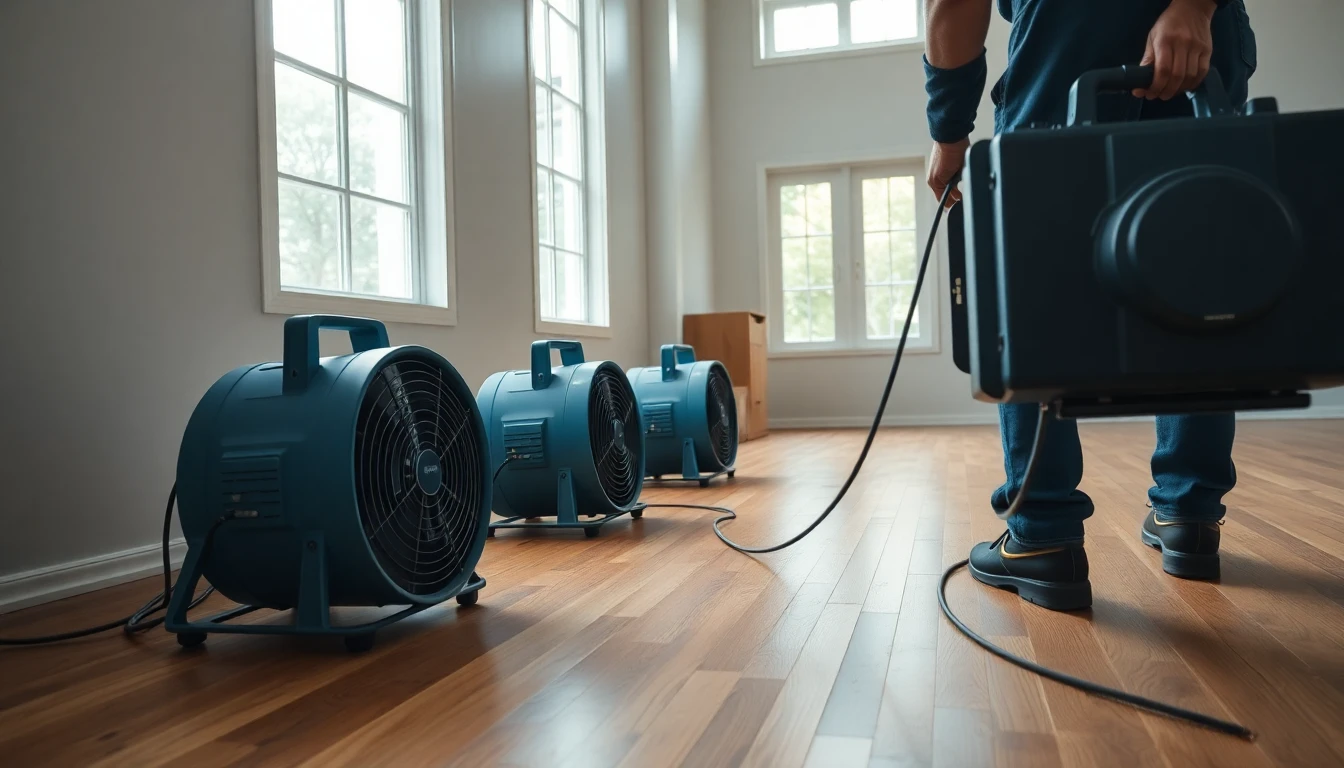 Hardwood Floor Drying